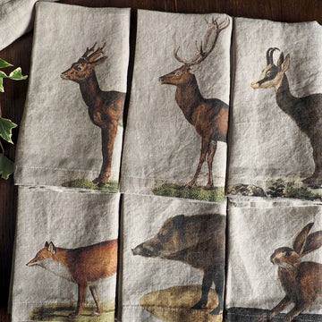 Wild Animal Napkins - set of 2 assorted styles