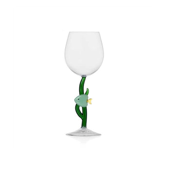 Green Fish Wine Glass - by ichendorf milano