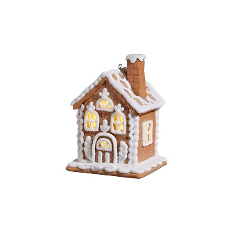Lighted 3 Window Gingerbread House - XSmall