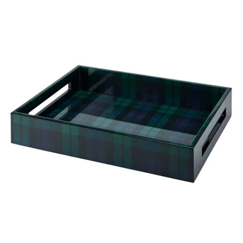 Medium Black Watch Tartan Tray by Addison Ross