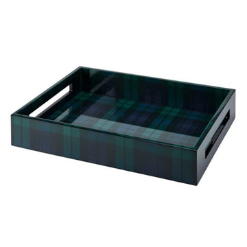 Medium Black Watch Tartan Tray by Addison Ross