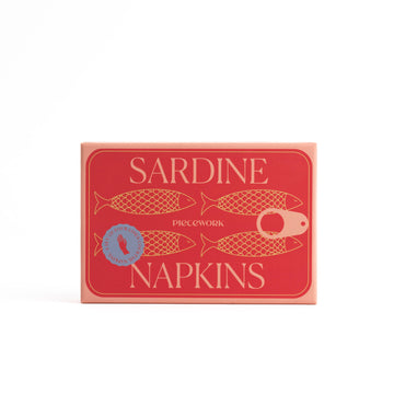 Sardine Cocktail Napkins - Set of 4