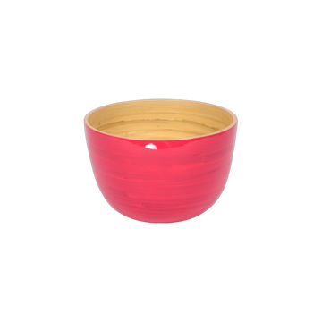 Fuchsia Bamboo Snack Bowl