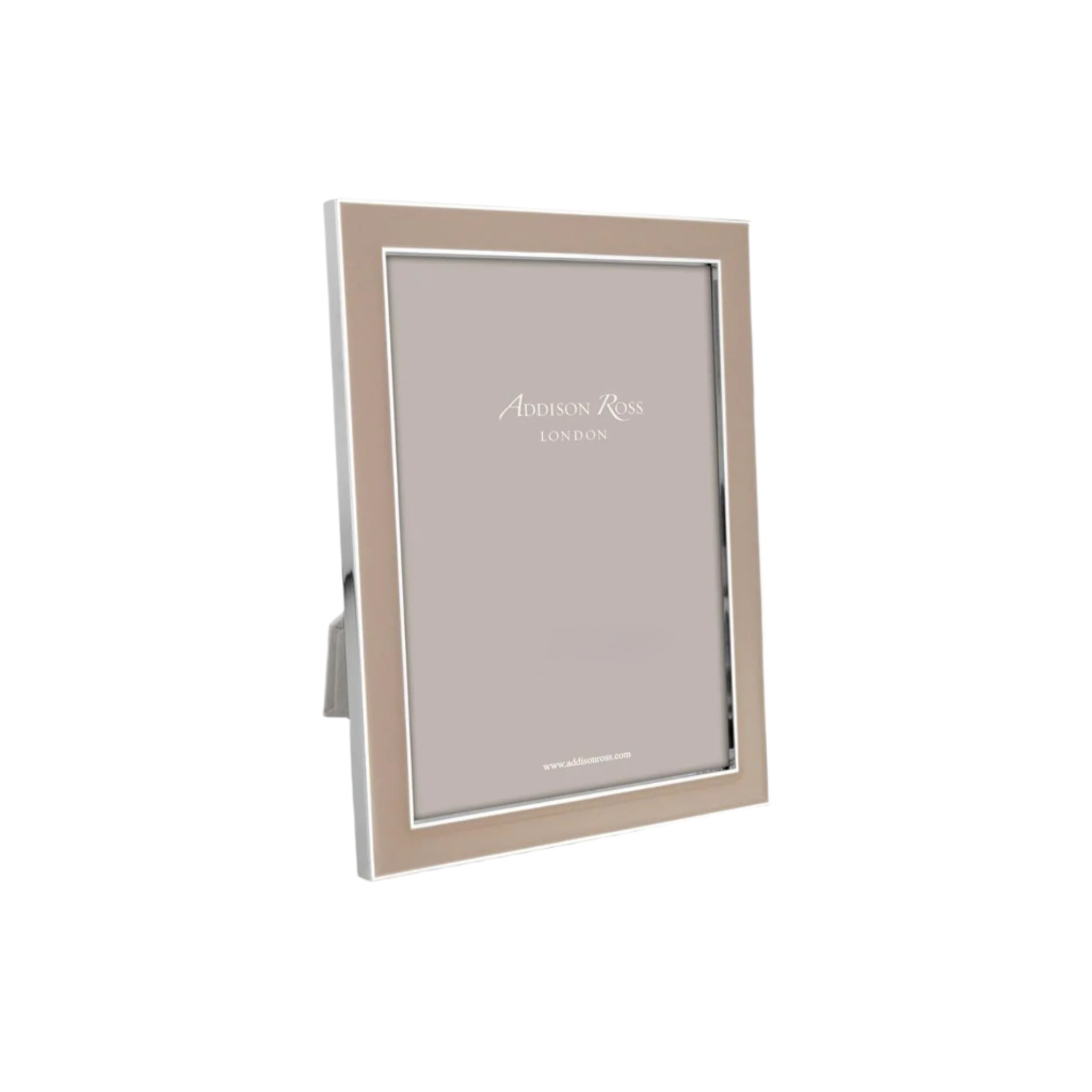 Cappuccino Enamel Silver Trim Picture Frame by Addison Ross - 2 sizes