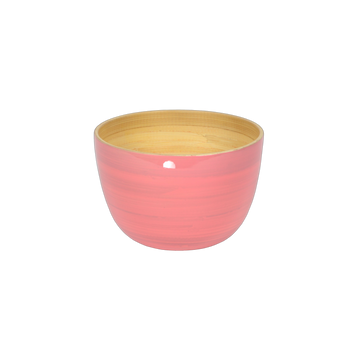 Light Pink Bamboo Snack Bowl