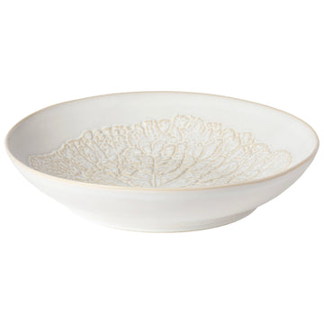 White Silvina Fennel Serving Low Bowl