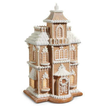 Lighted Gingerbread Mansion - Large