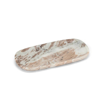 Brown Marble Oblong Tray - Small
