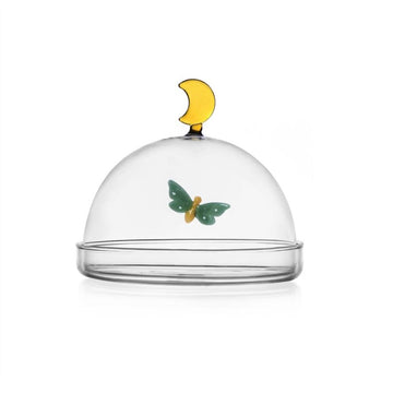 Butterfly and Moon Dish + Dome - by Ichendorf