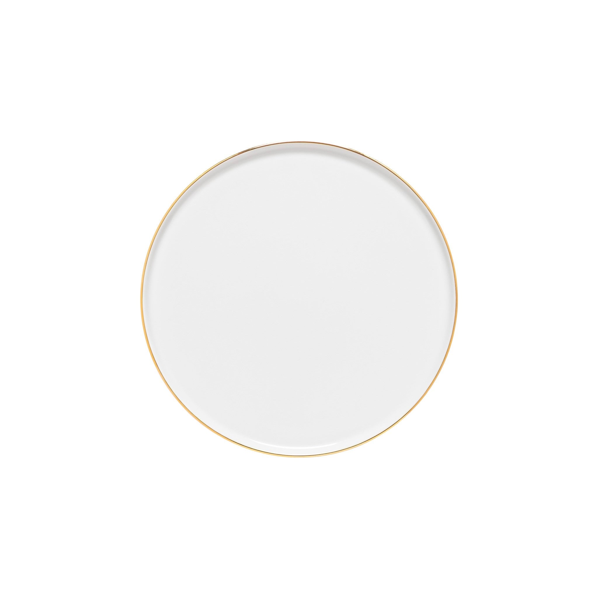 Gold Rim Resonance Porcelain Salad/Dessert  Plate - set of 6
