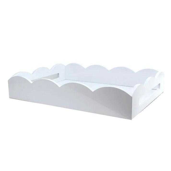 Medium White Tray by Addison Ross