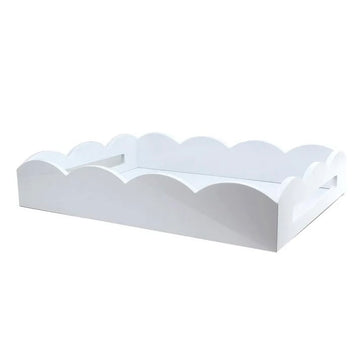 Medium White Tray by Addison Ross