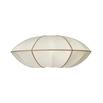 Off - White with Amber Ribbon UFO Lampshade