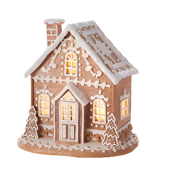 Lighted Gingerbread House