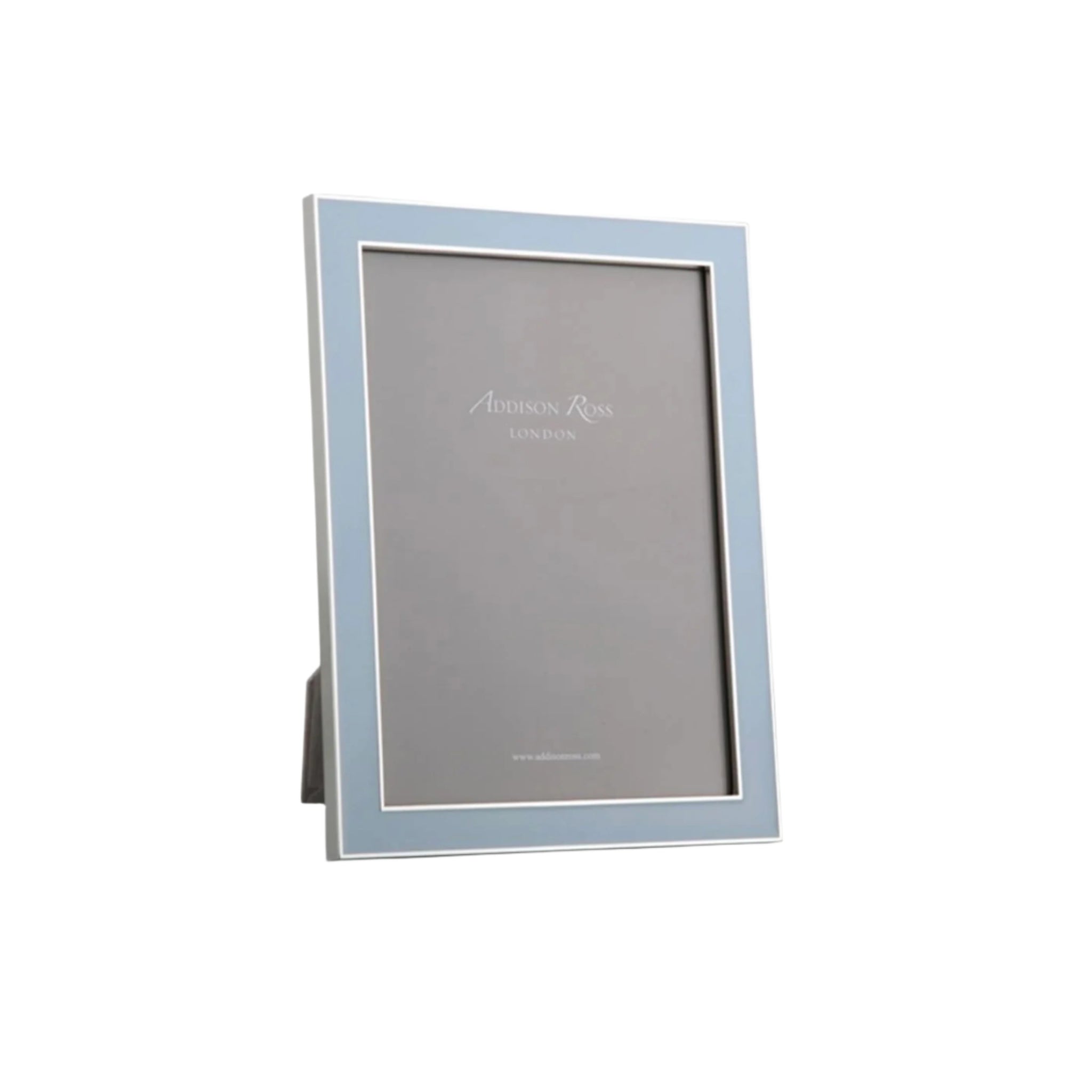 Powder Blue Enamel Silver Trimmed Picture Frame by Addison Ross - 2 sizes