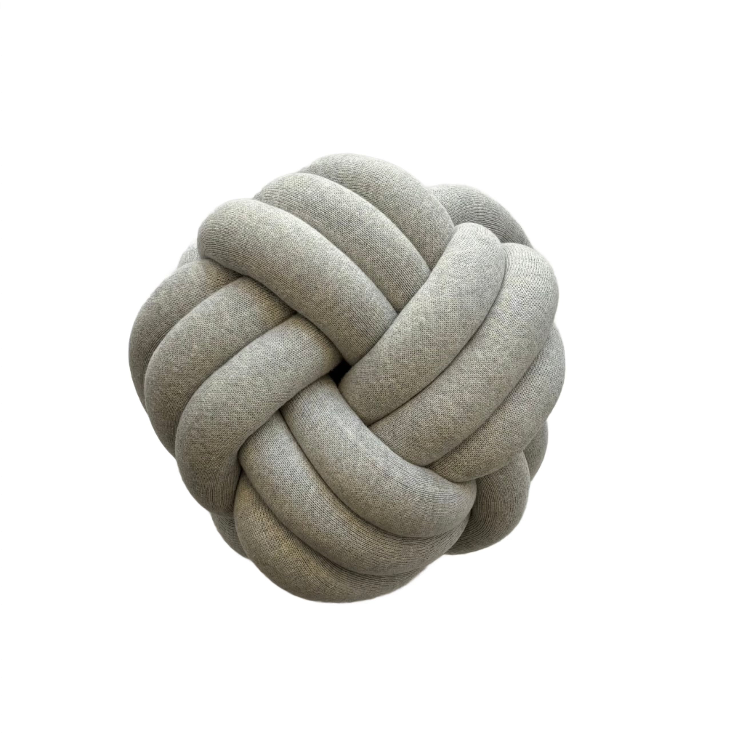 Grey Melange Knot Cushion