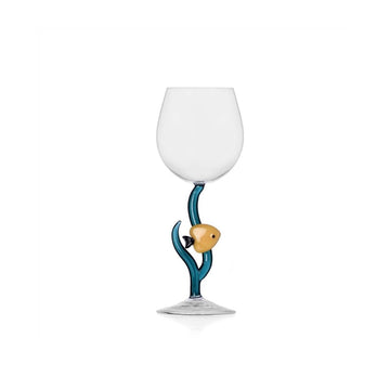 Yellow Fish Wine Glass - by ichendorf milano