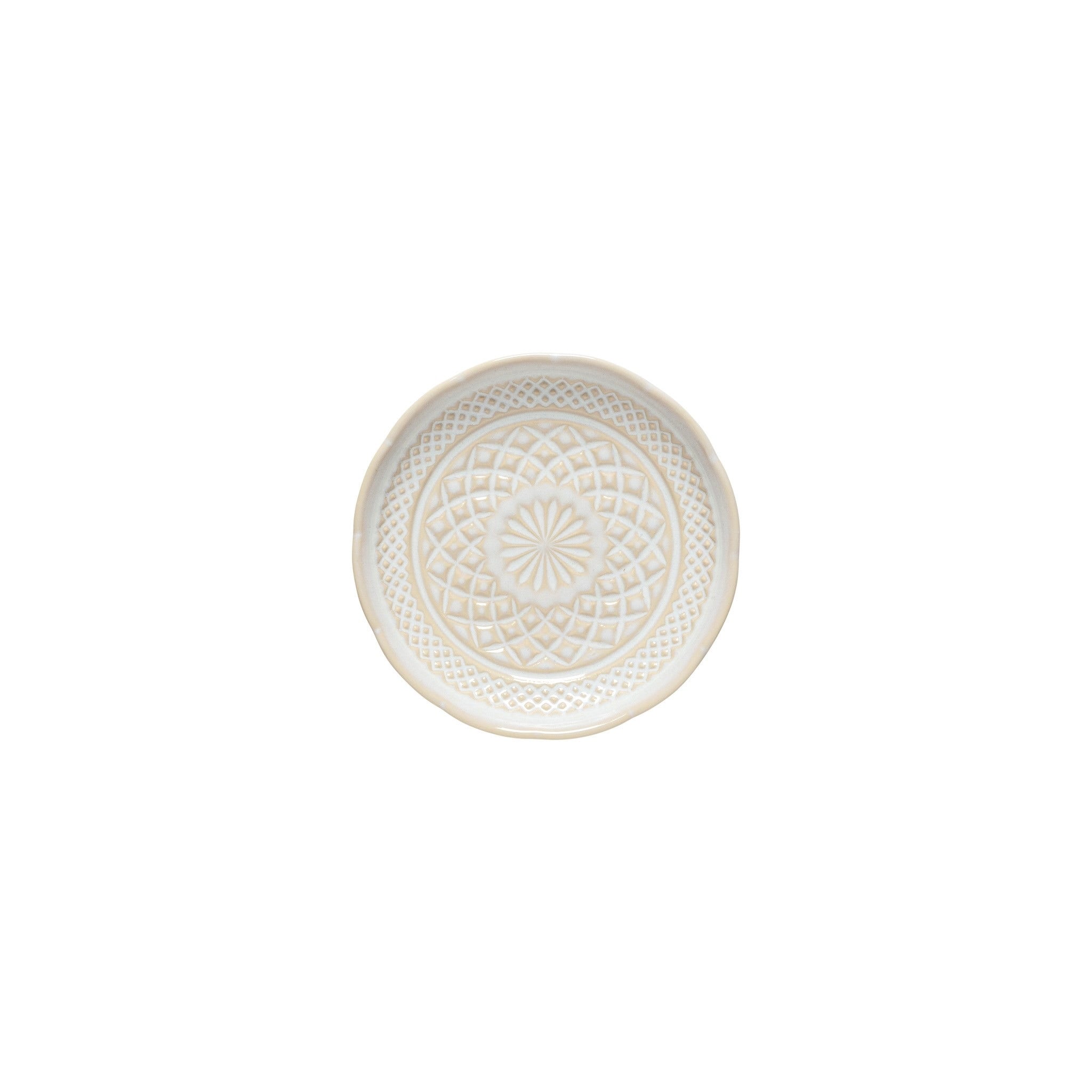 White Cristal Appetizer/Bread Plate - set of 6