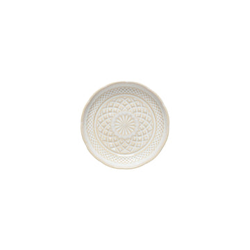 White Cristal Appetizer/Bread Plate - set of 6