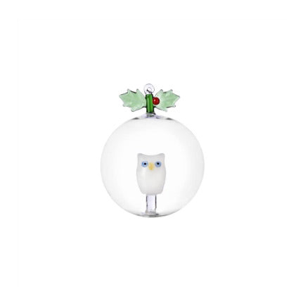 Holly + Owl Ornament by Ichendorf Milano