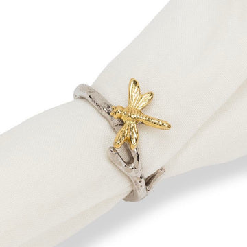 Dragonfly on Branch Napkin Ring