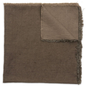 Slate Washed Fringe Napkin by Deborah Rhodes