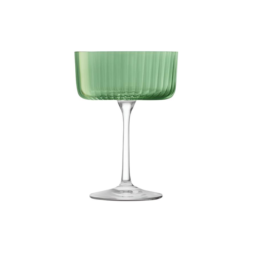 Gems Coupe/Cocktail Glass Assorted Jade - set of 4