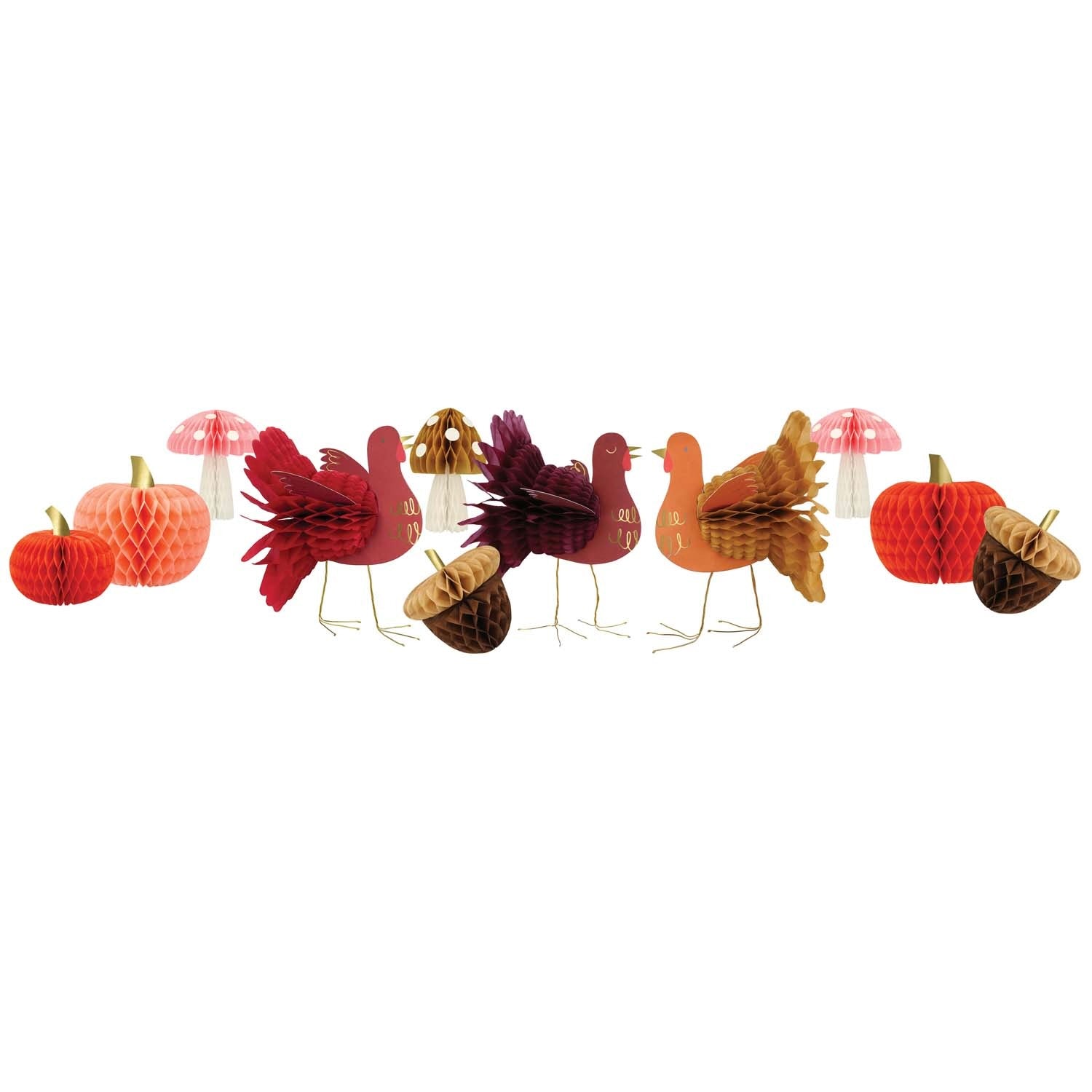 Honeycomb Thanksgiving Decorations