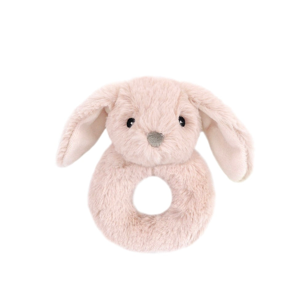 Pink Plush Bunny Rattle
