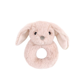 Pink Plush Bunny Rattle
