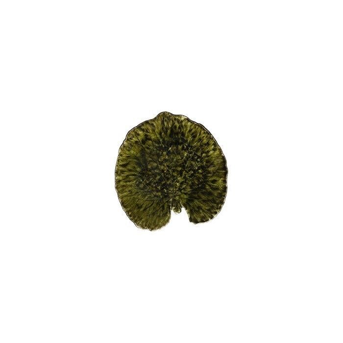 Green Riviera Forets Alchemille leaf side plate