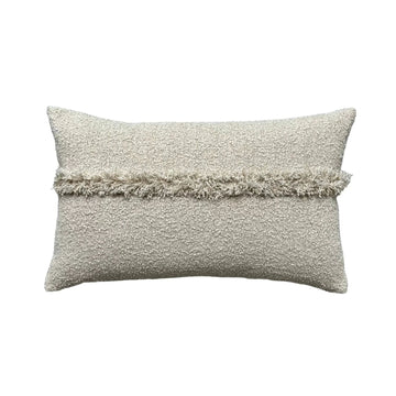 🇨🇦 Boho Gobi Lumbar Cushion - Cafe au lait