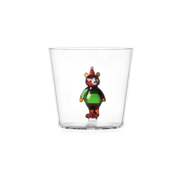 Brown Bear with Christmas Hat Tumbler - by Ichendorf Milano