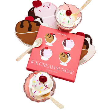 Ice cream Sundae Napkins - Set of 4