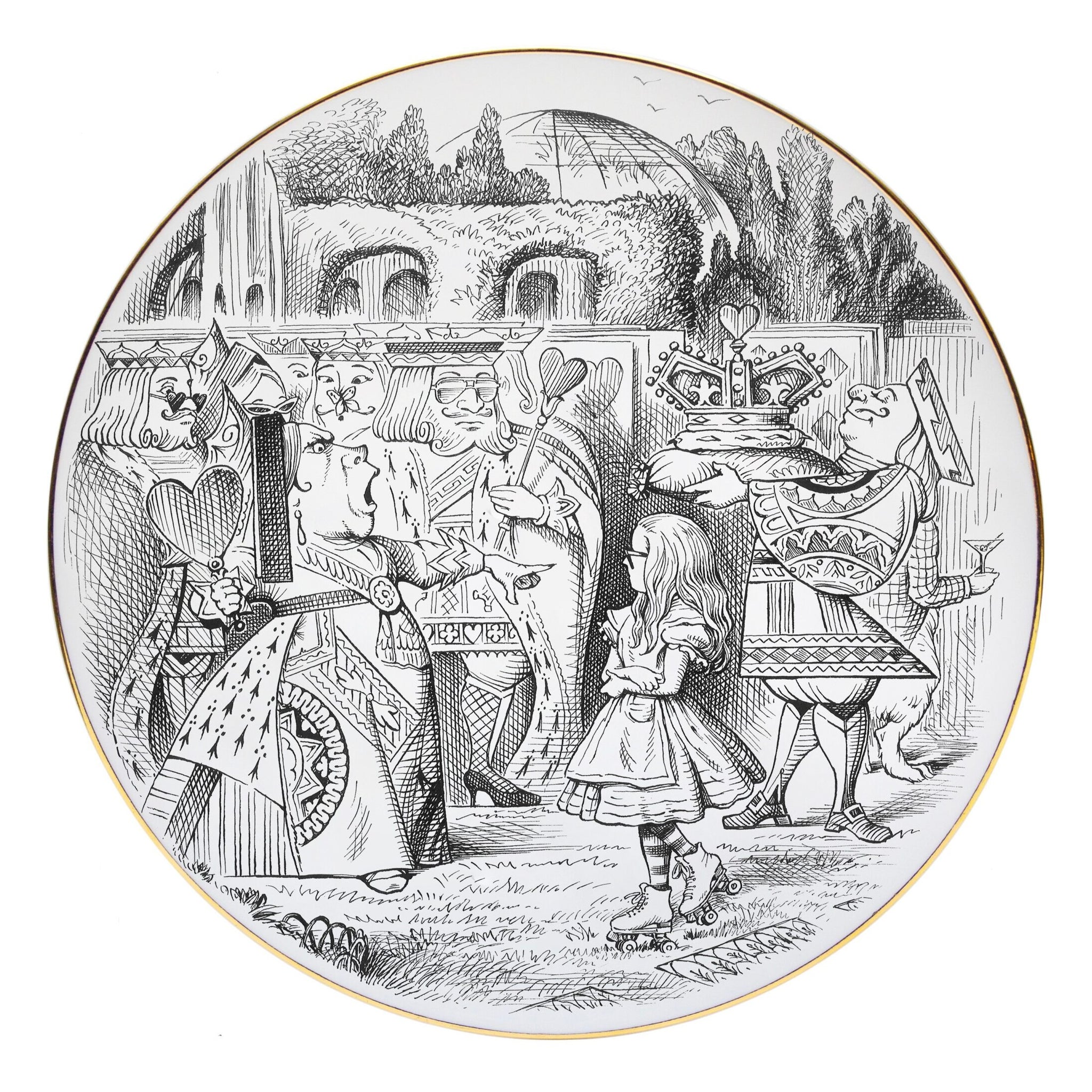 Alice in Wonderland Queen Perfect Plate - Medium