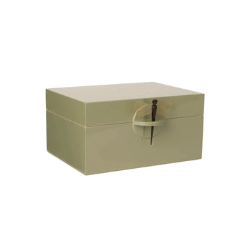 Olive Lacquer Box Dragonfly - Large