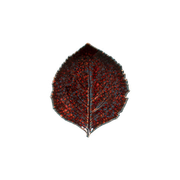 Red Riviera Vigne Hydrangea Leaf Side Plate