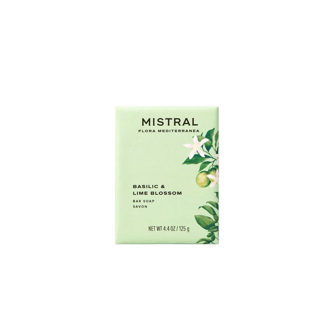 Flora Mediterranea Balsilic + Lime Blossom Bar Soap