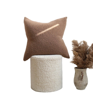 Nutmeg Baldwin Boucle Cushion