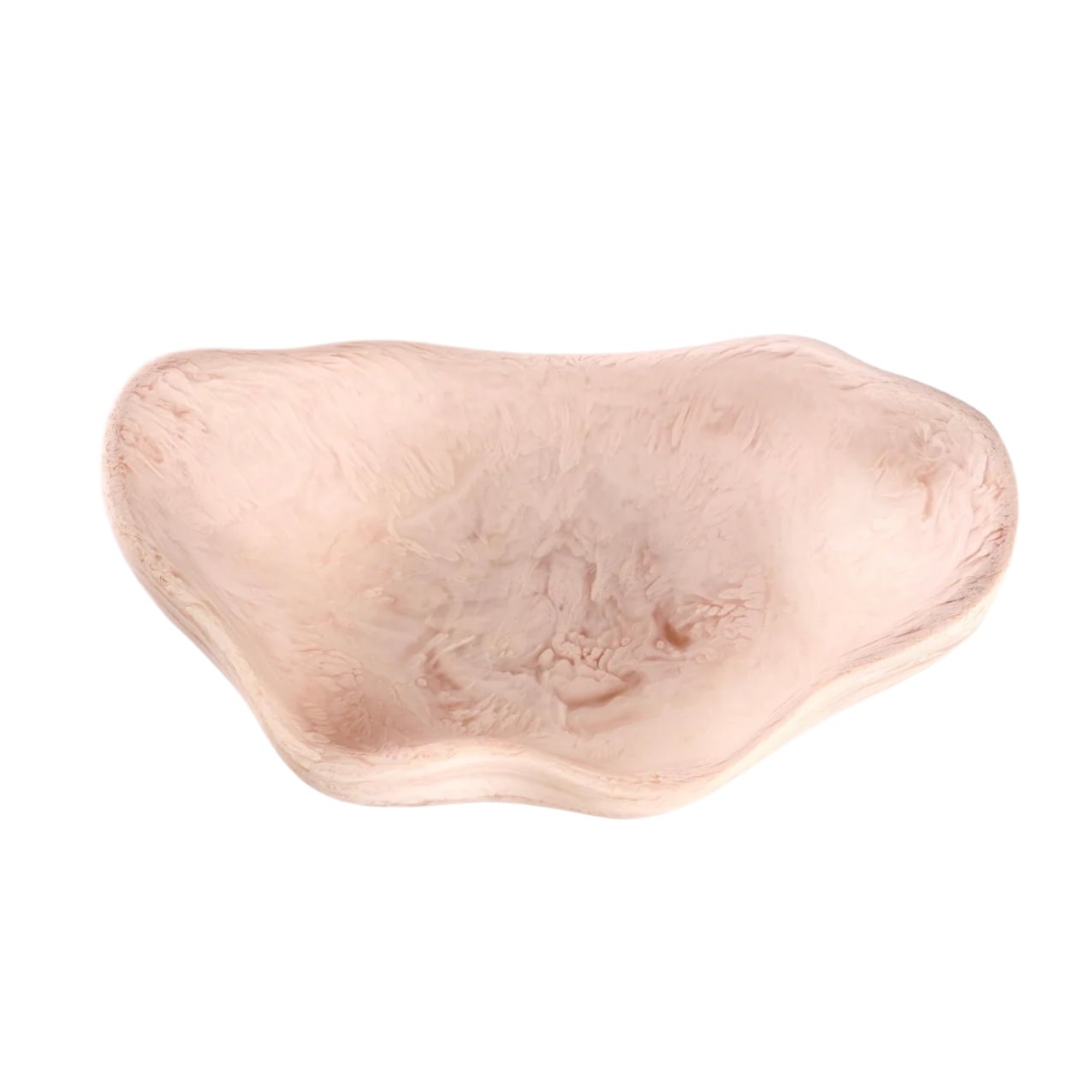 Blush Scalloped Resin Bowl