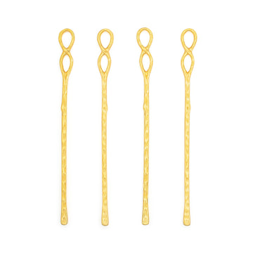 Infinity Champagne Gold Stir Sticks