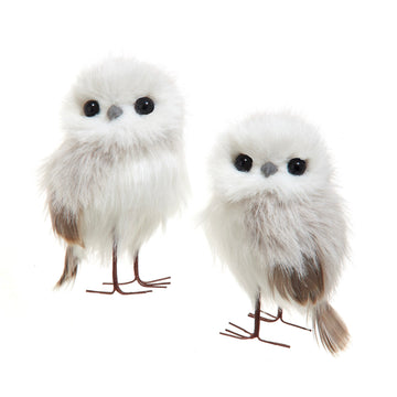 Gray + White Owl -Small