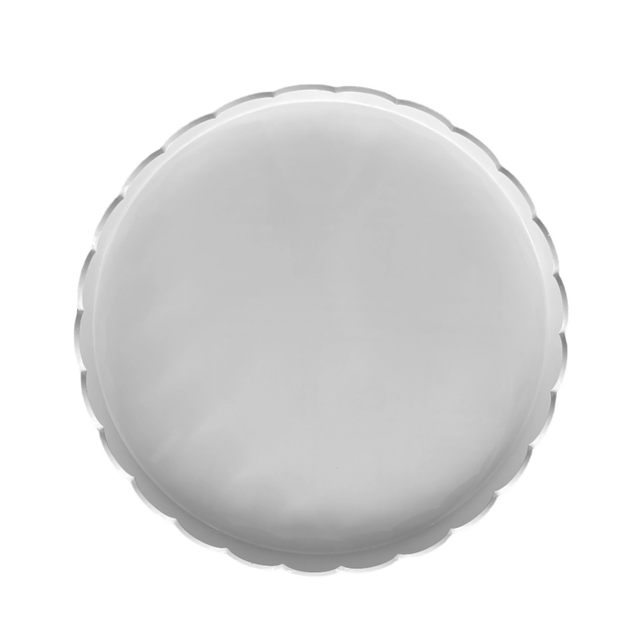 Large White Scalloped Tray by Addison Ross