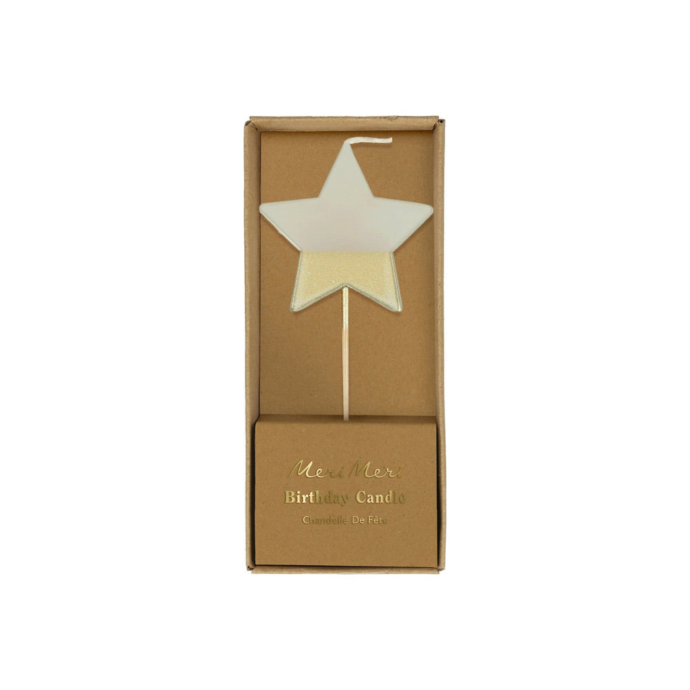 Gold Dipped Star Candle