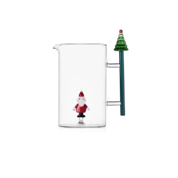 Santa Clause with Christmas Tree Handle Jug by Ichendorf Milano