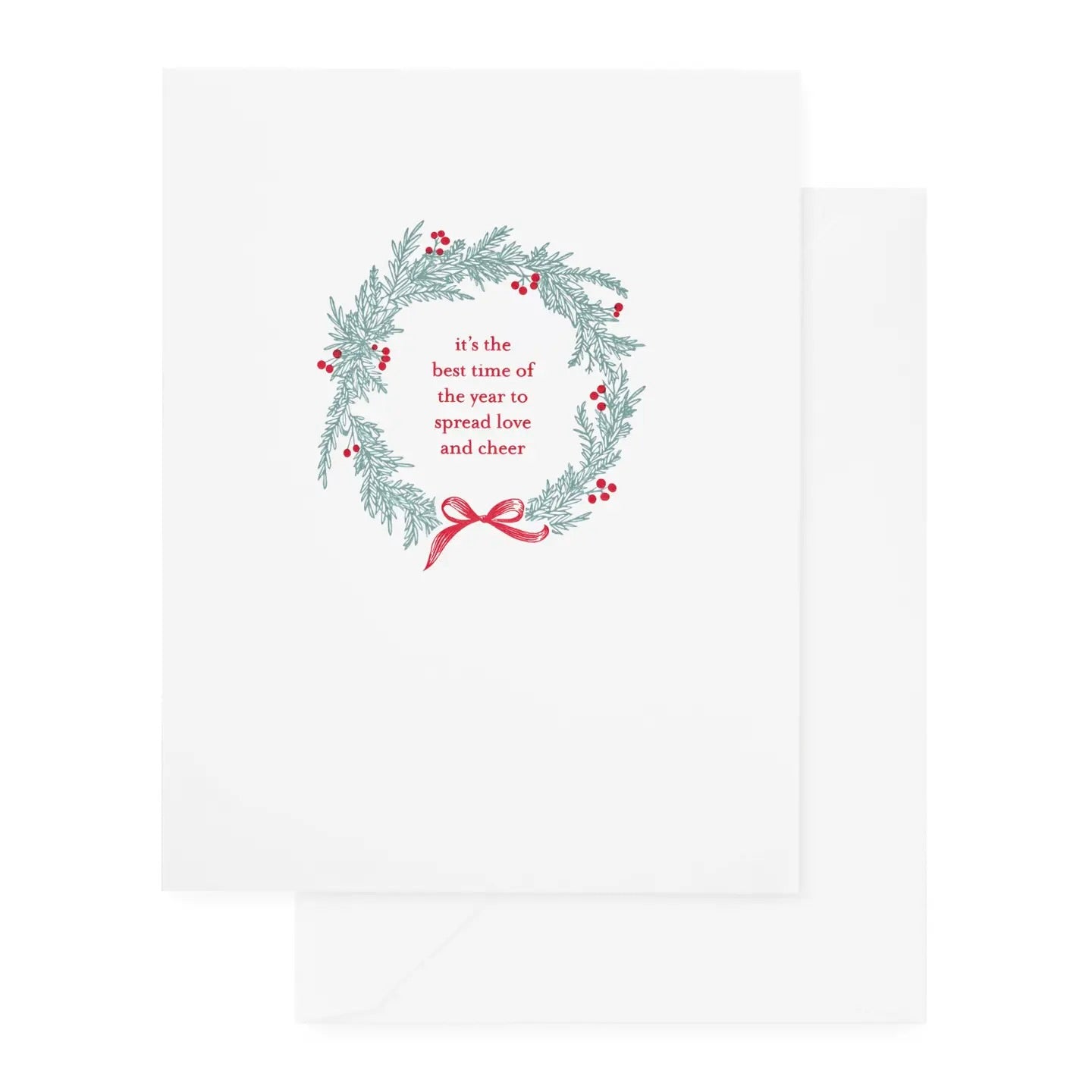 Christmas Wreath, Single Card
