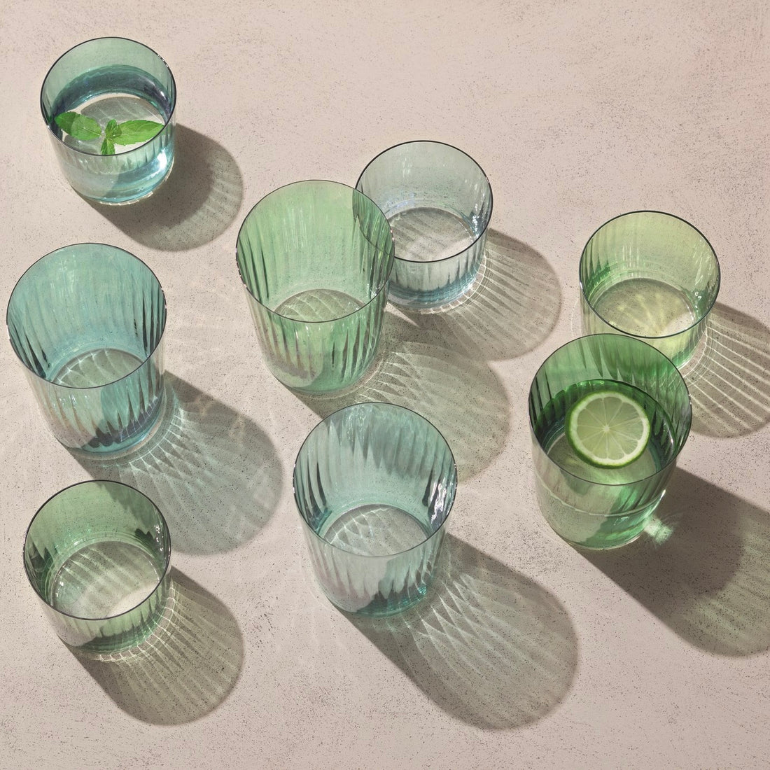 Gems Tumbler Jade - set of 4