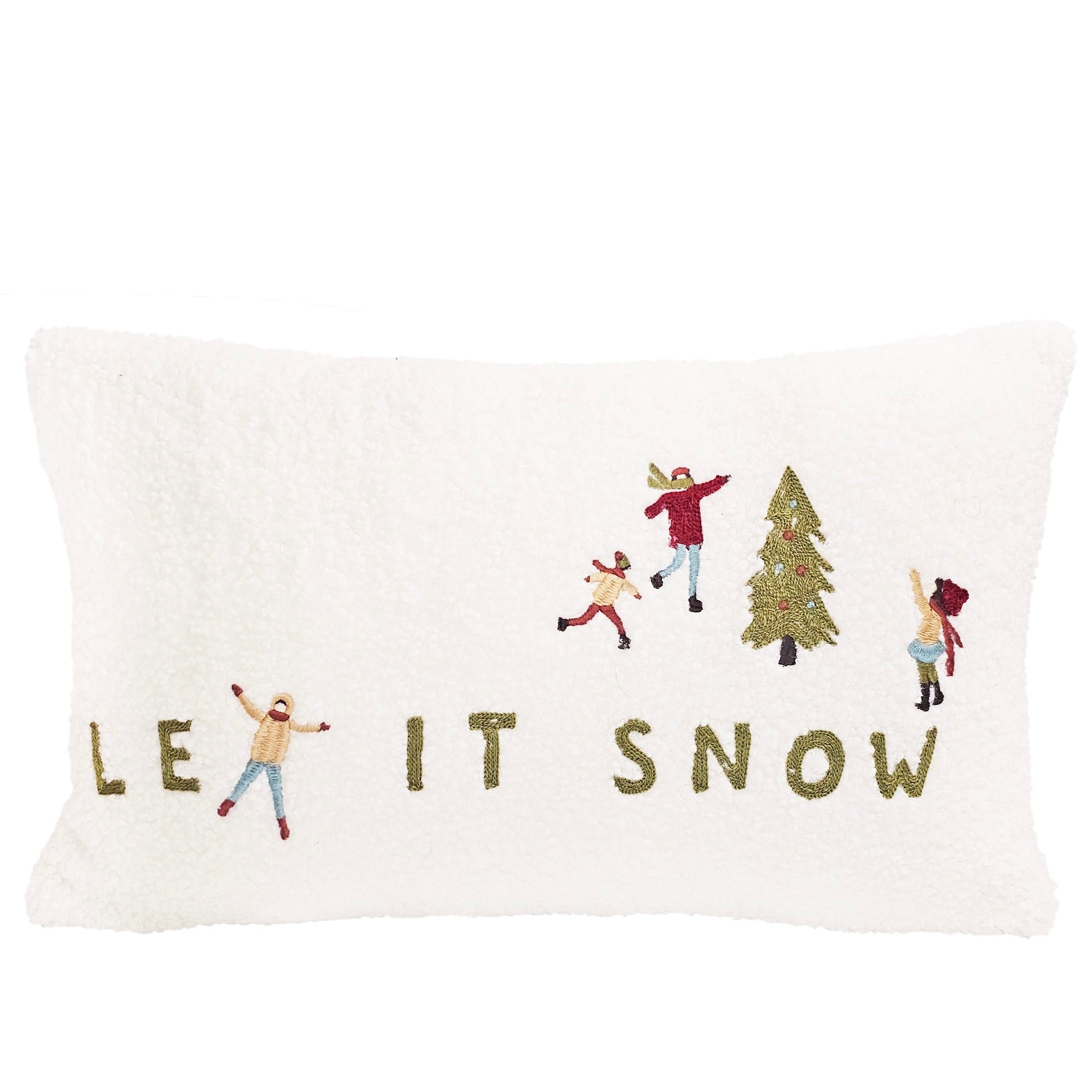 Outdoor Winter Let It Snow Cushion