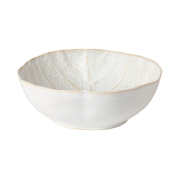 White Silvina Fennel Serving  Bowl