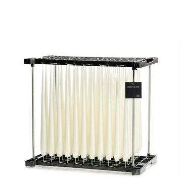 Ivory Lacquer Taper Candle Pair by Ester + Erik